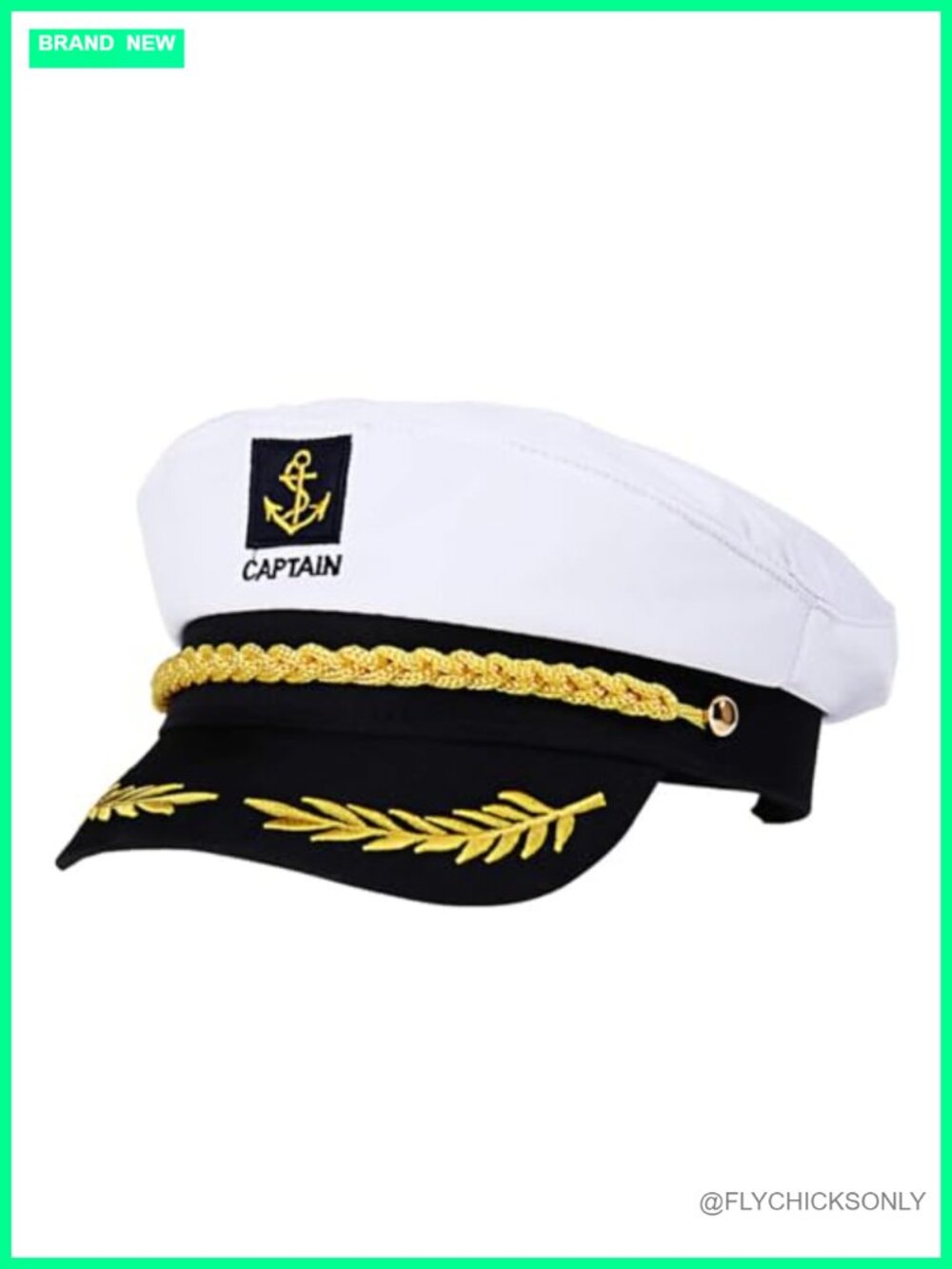 Adjustable Captain Hat Boating Cap Sailor Marine Admiral Costume Accessory for